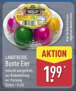 Aldi Nord LANDFREUDE Bunte Eier Angebot