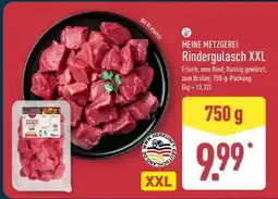 Aldi Nord MEINE METZGEREI Rindergulasch XXL Angebot