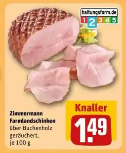 REWE Zimmermann Farmlandschinken Angebot