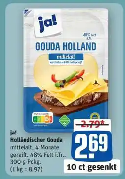 REWE ja! Holländischer Gouda Angebot