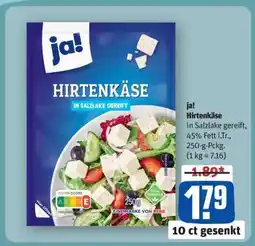 REWE ja! Hirtenkäse Angebot