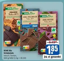 REWE REWE Bio Schokolade Angebot