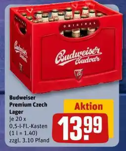 REWE Budweiser Premium Czech Lager Angebot