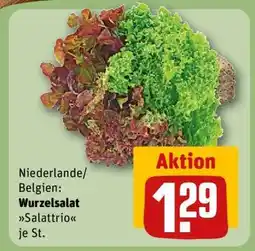 REWE Wurzelsalat Salattrio, je St Angebot