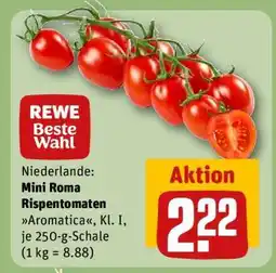 REWE Mini-Roma-Rispentomaten Angebot