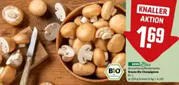 REWE Braune Bio Champignons Kl. I Angebot