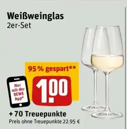 REWE Weißweinglas , 2er Set Angebot