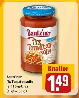 REWE Bautz'ner fix Tomatensoße Angebot