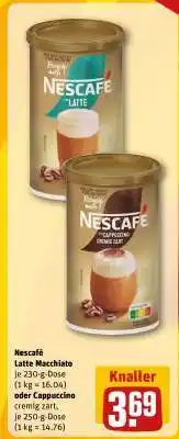 REWE Nescafé Latte Macchiato oder Cappuccino cremig zart Angebot