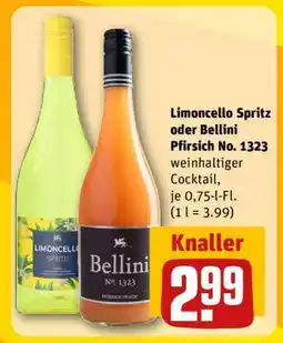 REWE Limoncello Spritz oder Bellini Pfirsich No. 1323 Angebot