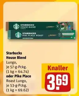 REWE Starbucks House Blend Lungo oder Pike Place Roast Lungo Angebot