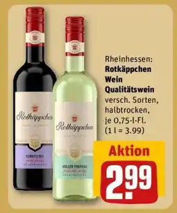 REWE Rotkäppchen Wein Qualitätswein Angebot