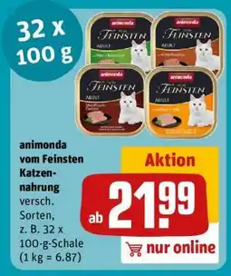 REWE Animonda vom Feinsten Katzennahrung Angebot