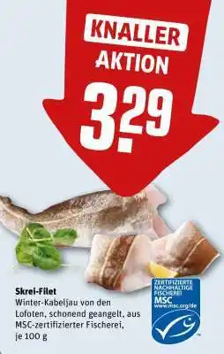 REWE Skrei-Filet Angebot