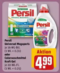 REWE Persil Universal Megaperls oder Colorwaschmittel Kraft Gel Angebot