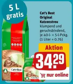 REWE Cat's Best Original Katzenstreu Angebot