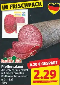 NP Discount Bauern Gut Pfeffersalami Angebot