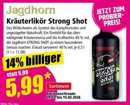 Norma Jagdhorn Kräuterlikör Strong Shot Angebot