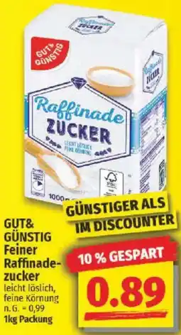 NP Discount GUT& GÜNSTIG Feiner Raffinadezucker Angebot