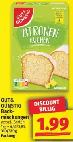 NP Discount GUT& GÜNSTIG Backmischungen Angebot