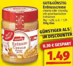 NP Discount GUT&GÜNSTIG Erdnusscreme Angebot