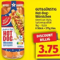 NP Discount GUT&GÜNSTIG Hot-Dog Würstchen Angebot