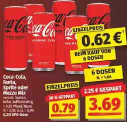 NP Discount Coca-Cola, Fanta, Sprite oder Mezzo Mix Angebot
