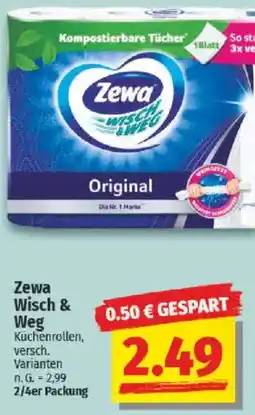 NP Discount Zewa Wisch & Weg Küchenrollen Angebot