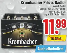 trinkgut Krombacher Pils o. Radler Angebot