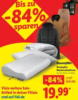 Lidl Dunlopillo Nackenstützkissen Angebot
