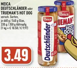 Edeka Meica deutschländer oder trueman's hot dog Angebot