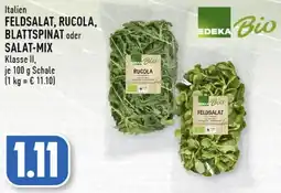 Edeka Edeka bio feldsalat, rucola, blattspinat oder salat-mix Angebot