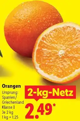 Lidl Orangen Angebot