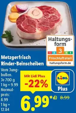 Lidl Metzgerfrisch Rinder-Beinscheiben Angebot