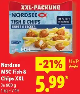 Lidl Nordsee MSC Fish & Chips XXL Angebot
