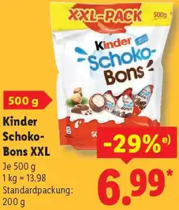 Lidl Kinder Schoko Bons XXL Angebot