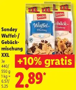 Lidl Sondey Waffel-/ Gebäckmischung XXL Angebot
