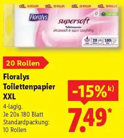 Lidl Floralys Toilettenpapier XXL Angebot