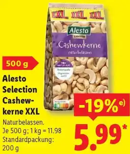 Lidl Alesto Selection Cashewkerne XXL Angebot
