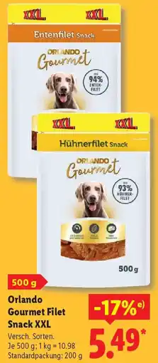 Lidl Orlando Gourmet Filet Snack XXL Angebot