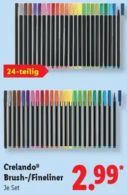 Lidl Crelando Brush-/Fineliner Angebot