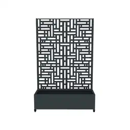 Netto Marken-Discount Westmann Pflanzkasten mit Rankgitter Dekora 3 Anthrazit 42,5x120x187cm Angebot