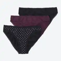 NKD Damen-Minislip mit Spitze, 3er-Pack Angebot