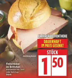 Edeka Fleischkäse im Brötchen Angebot