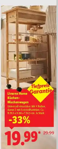 Lidl Livarno Home Küchen- Nischenwagen Angebot