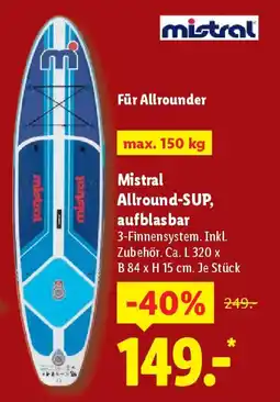 Lidl Mistral Allround-SUP, aufblasbar Angebot