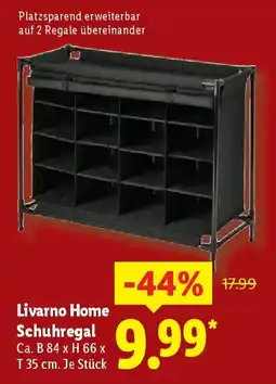 Lidl Livarno Home Schuhregal Angebot