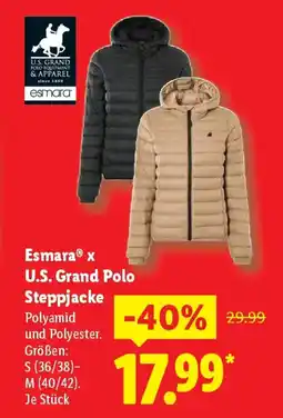 Lidl Esmara U.S. Grand Polo Steppjacke Angebot