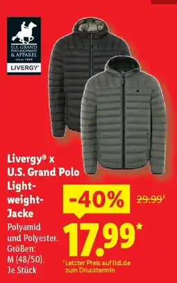 Lidl Livergy U.S. Grand Polo Lightweight- Jacke Angebot