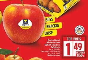 Edeka Deutschland, Niedersachsen EDEKA Regional Tafeläpfel Angebot